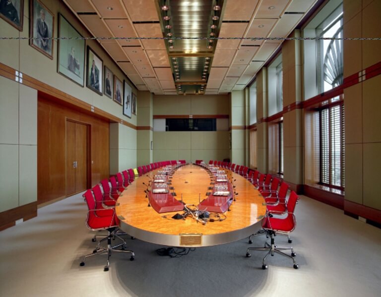 The meeting table of the Board of Directors of Royal Dutch Shell